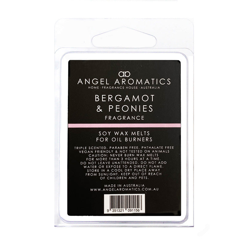 Bergamot and Peonies Soy Wax Melts-Soy Melts-Angel Aromatics