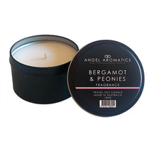 Travel Tin Candles - Bergamot and Peonies-Candles-Angel Aromatics