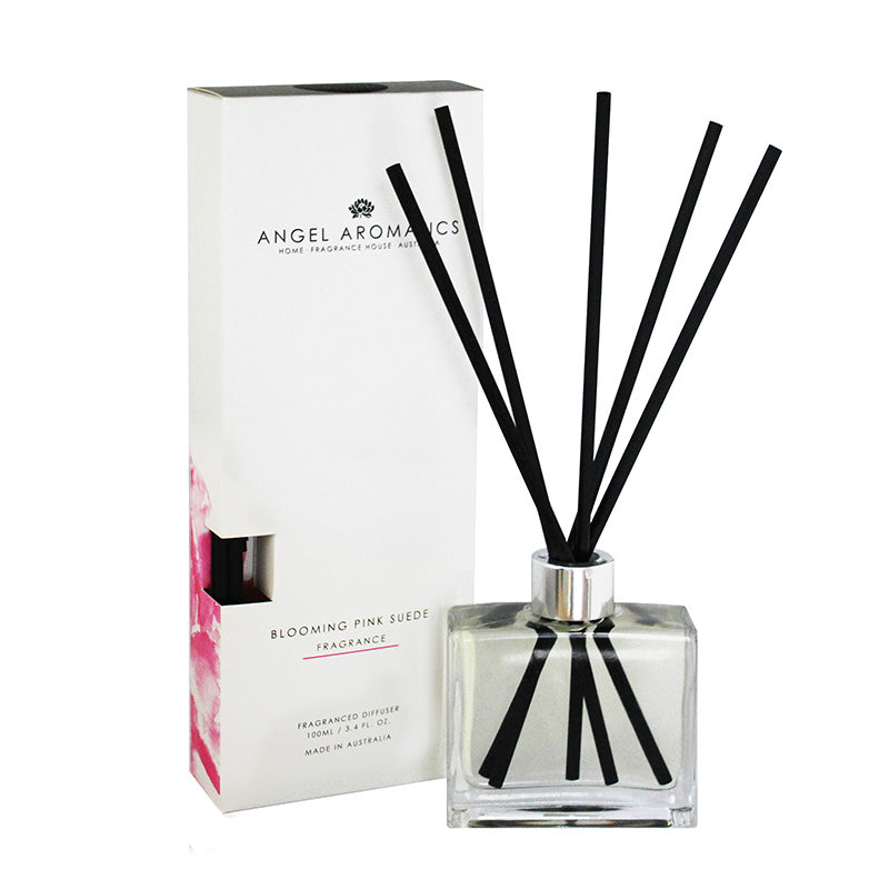 Reed Diffuser - Blooming Pink Suede-reed diffuser-Angel Aromatics