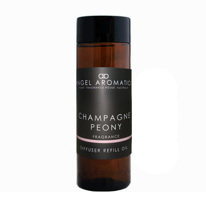 Reed Diffuser Refill 200ml - Champagne Peony-reed diffuser refill-Angel Aromatics
