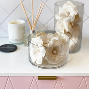 Balsa Wood Flowers Ivory Kayla-Angel Aromatics