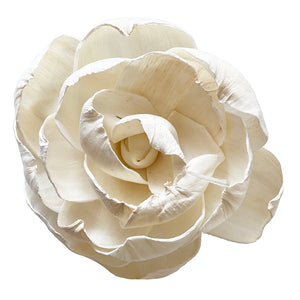 Balsa Wood Ivory Peony-Flowers-Angel Aromatics