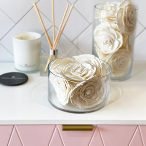 Balsa Wood Flowers Ivory Royal Rose-Flowers-Angel Aromatics