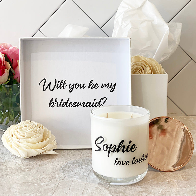 Personalised Proposal Bridesmaid Hamper-Angel Aromatics