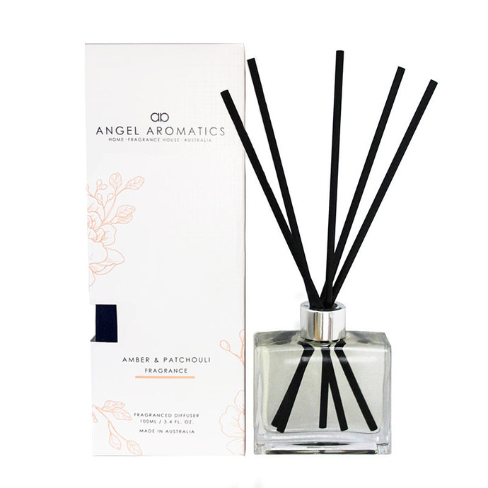 Reed Diffuser - Amber and Patchouli-reed diffuser-Angel Aromatics