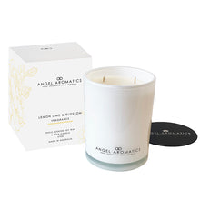 Sale Large Scented Candles - Lemon Lime and Blossom-scented candles-Angel Aromatics