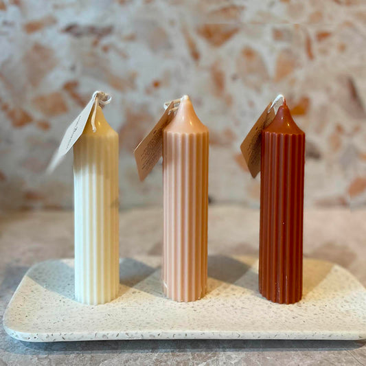 Taper Sculpture Candles Small-Taper Candles-Angel Aromatics