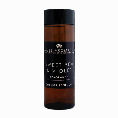 Reed Diffuser Refill 200ml - Sweet Pea and Violet-reed diffuser refill-Angel Aromatics