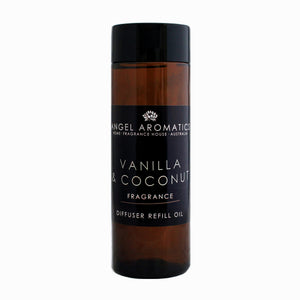 Reed Diffuser Refill 200ml - Vanilla and Coconut-reed diffuser refill-Angel Aromatics