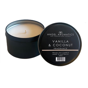 Travel Tin Candles - Vanilla Coconut-Candles-Angel Aromatics